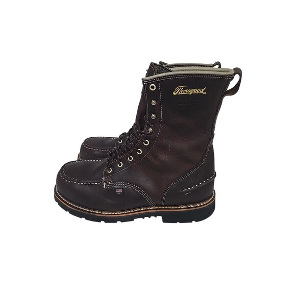 Thorogood Men's 8" Flyway Waterproof Moc Toe Work Boot U.S.A.814-4141 Brown 12EE - Picture 5 of 7